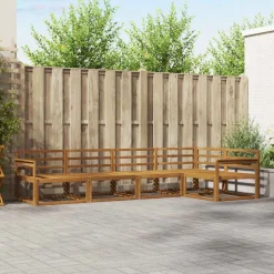 vidaXL Buiten bankenset 5 pcs Naturel Massief Acaciahout