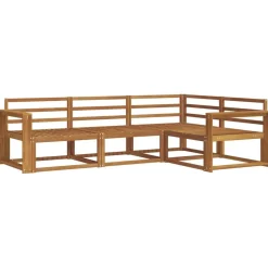 vidaXL Buiten bankenset 4 pcs Naturel Massief Acaciahout