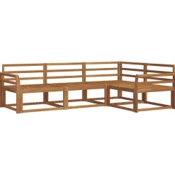 vidaXL Buiten bankenset 4 pcs Naturel Massief Acaciahout