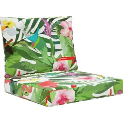 vidaXL Buiten bankkussen 2 pcs kleurrijk Polyester