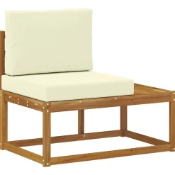 vidaXL Buiten Eind Sofa Naturel 91 x 63 x 73 cm Massief Acaciahout