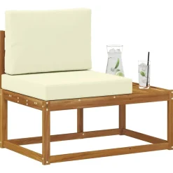 vidaXL Buiten Eind Sofa Naturel 91 x 63 x 73 cm Massief Acaciahout