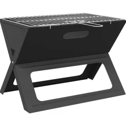 vidaXL Buiten Grill Zwart 46 x 31 x 31 cm Staal