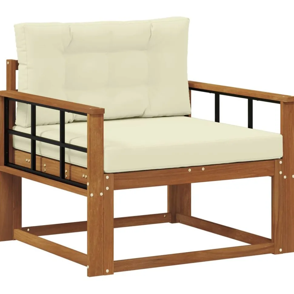 vidaXL Buiten Midden Sofa Massief Acaciahout Naturel
