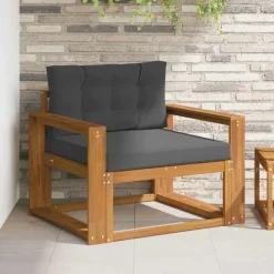 vidaXL Buiten Midden Sofa Massief Acaciahout Naturel