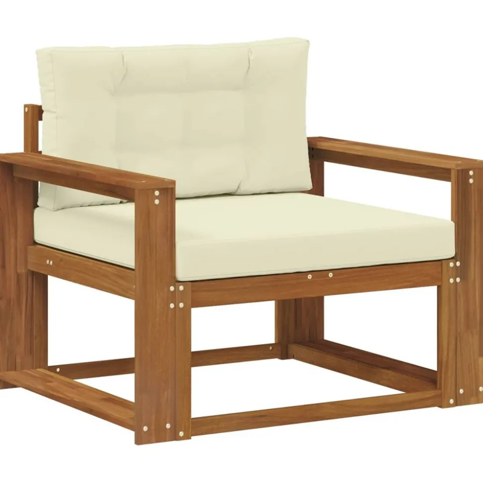 vidaXL Buiten Midden Sofa Massief Acaciahout Naturel