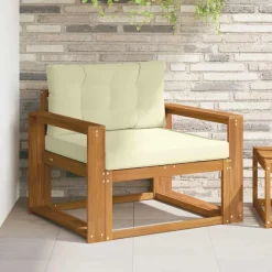 vidaXL Buiten Midden Sofa Massief Acaciahout Naturel