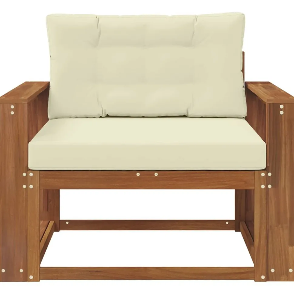 vidaXL Buiten Midden Sofa Massief Acaciahout Naturel