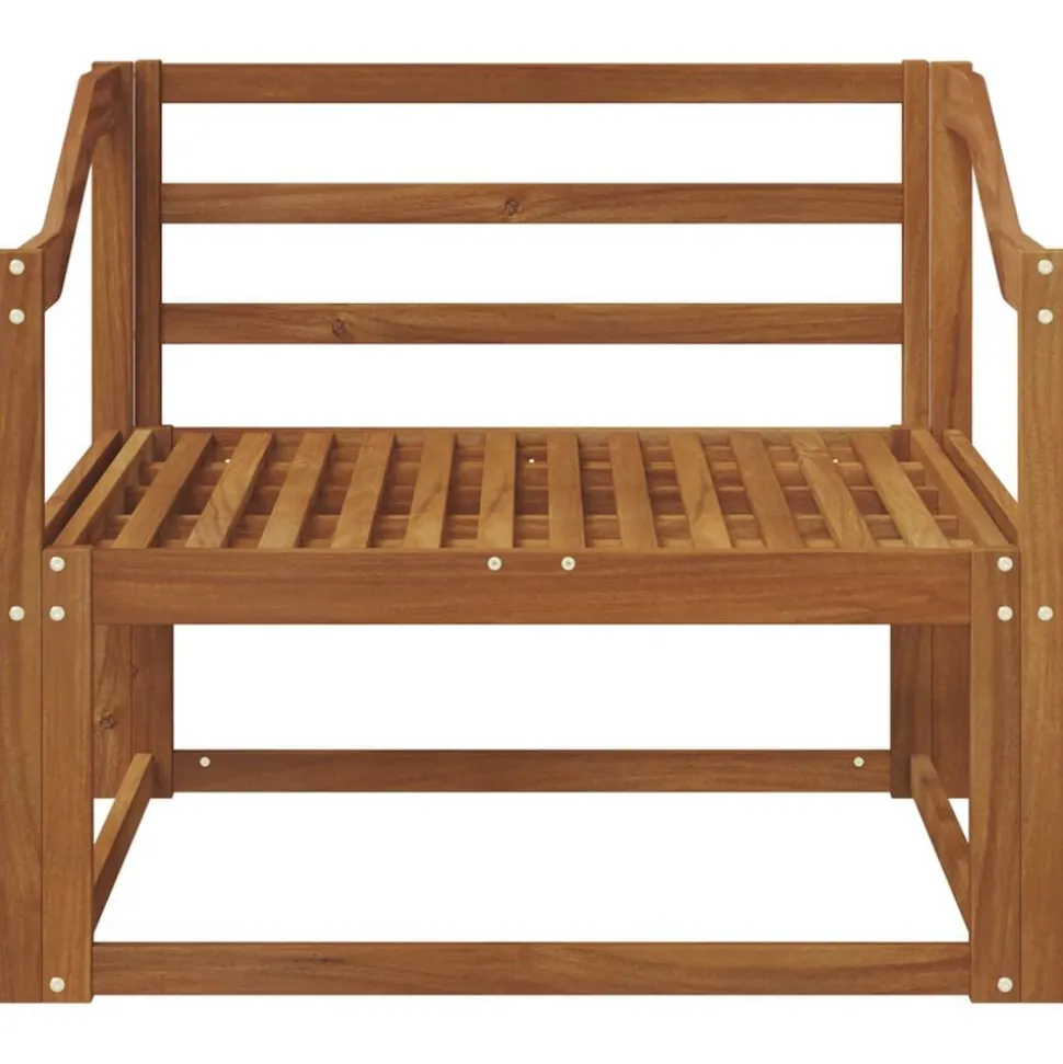 vidaXL Buiten Midden Sofa Massief Acaciahout Naturel