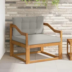 vidaXL Buiten Midden Sofa Massief Acaciahout Naturel
