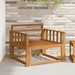 vidaXL Buiten Midden Sofa Massief Acaciahout Naturel