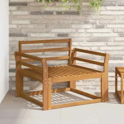 vidaXL Buiten Midden Sofa Massief Acaciahout Naturel
