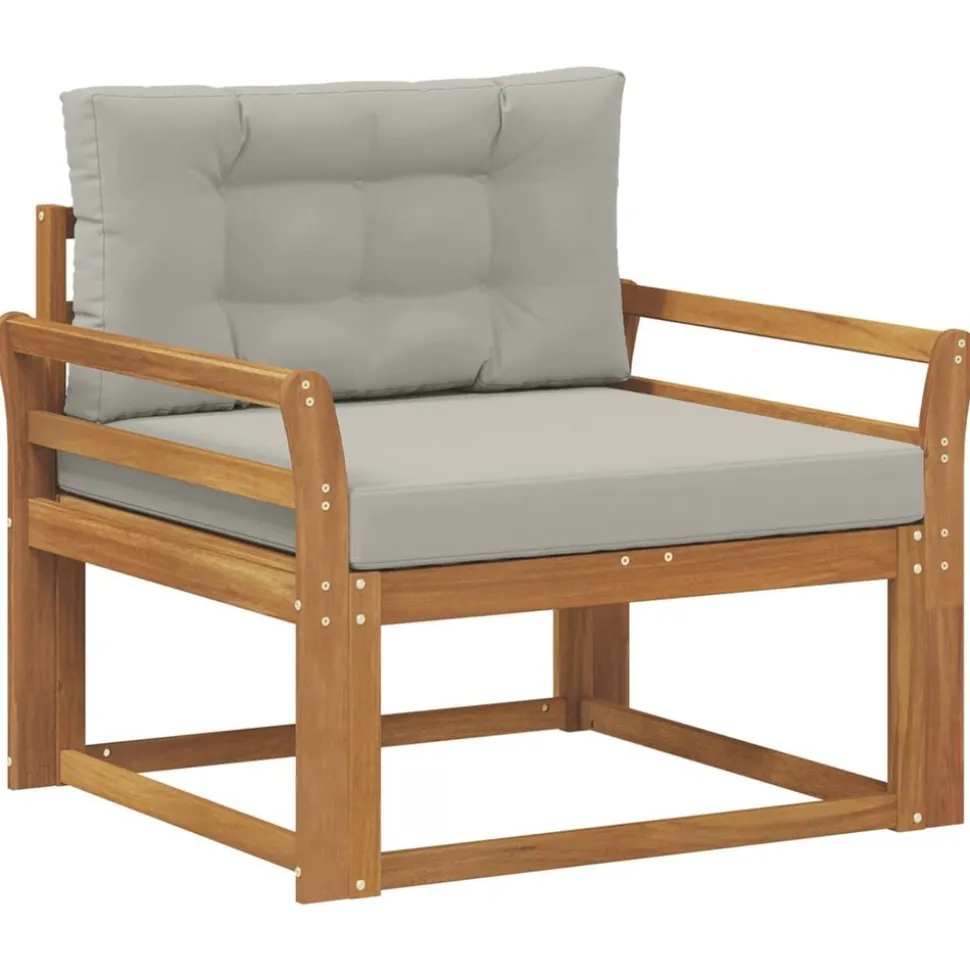 vidaXL Buiten Midden Sofa Massief Acaciahout Naturel
