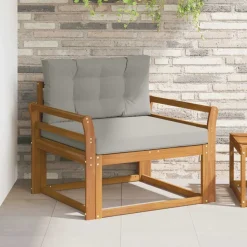 vidaXL Buiten Midden Sofa Massief Acaciahout Naturel