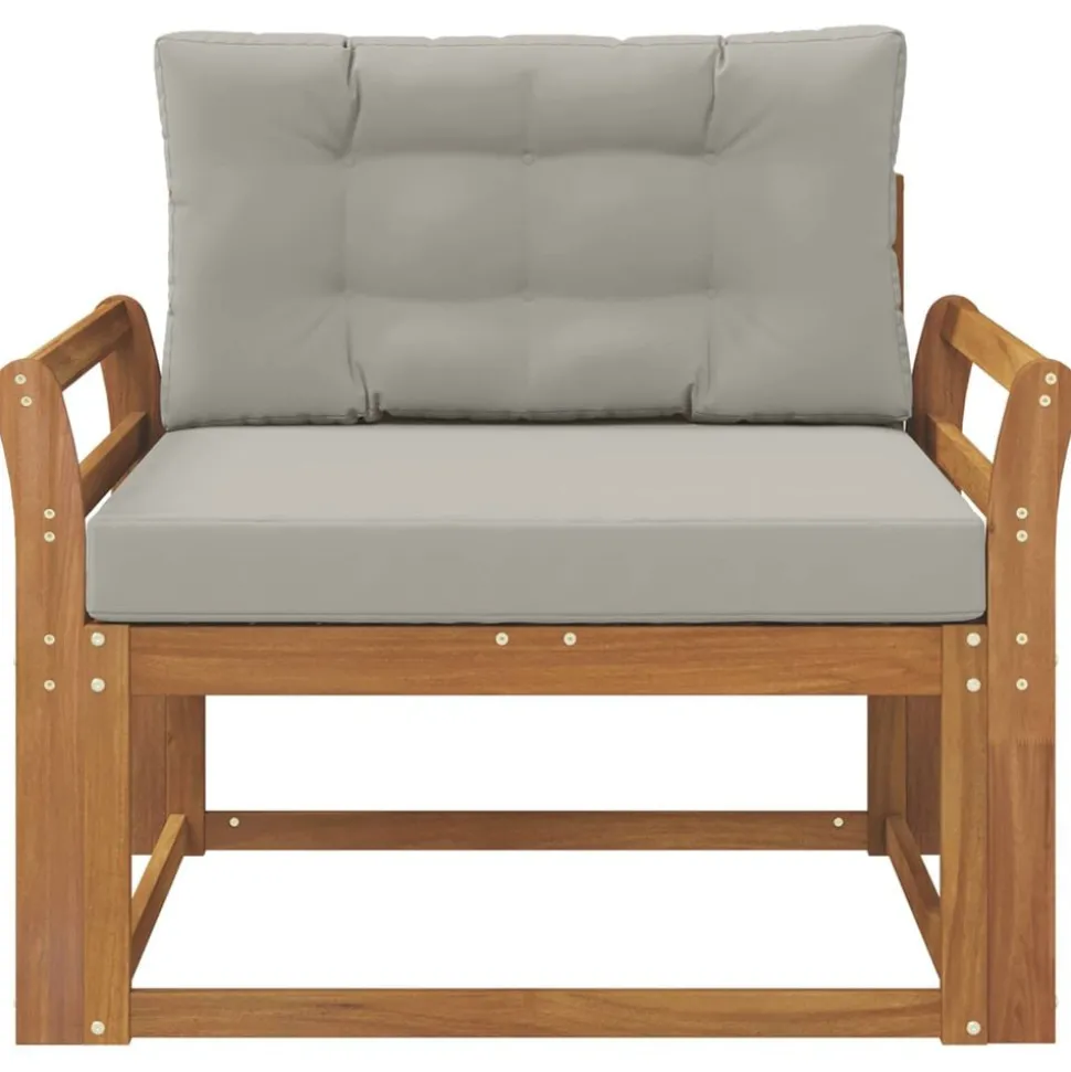 vidaXL Buiten Midden Sofa Massief Acaciahout Naturel