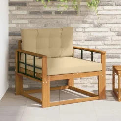 vidaXL Buiten Midden Sofa Massief Acaciahout Naturel