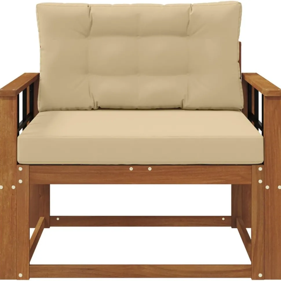 vidaXL Buiten Midden Sofa Massief Acaciahout Naturel