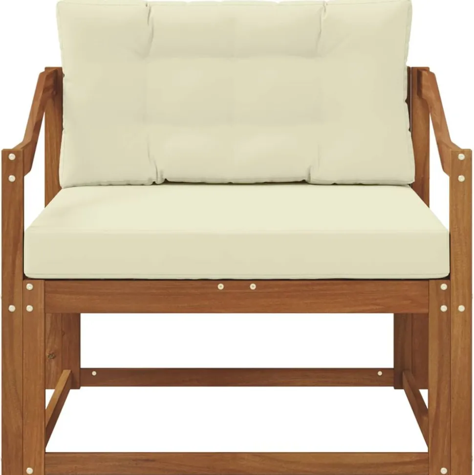vidaXL Buiten Midden Sofa Massief Acaciahout Naturel