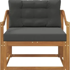 vidaXL Buiten Midden Sofa Massief Acaciahout Naturel