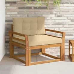 vidaXL Buiten Midden Sofa Massief Acaciahout Naturel