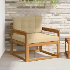 vidaXL Buiten Midden Sofa Massief Acaciahout Naturel