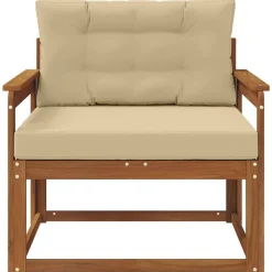 vidaXL Buiten Midden Sofa Massief Acaciahout Naturel