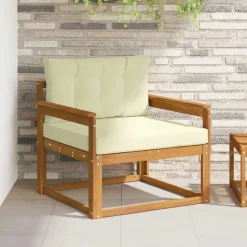 vidaXL Buiten Midden Sofa Massief Acaciahout Naturel