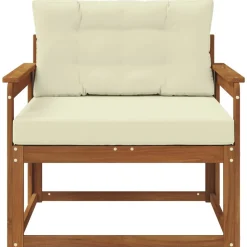 vidaXL Buiten Midden Sofa Massief Acaciahout Naturel