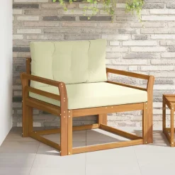 vidaXL Buiten Midden Sofa Massief Acaciahout Naturel