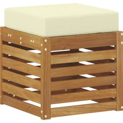 vidaXL Buiten Stool Bank Massief Acaciahout Naturel