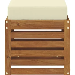 vidaXL Buiten Stool Bank Massief Acaciahout Naturel