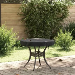 vidaXL Buiten Tafel Hoes Zwart 62 x 62 x 10 cm 420D Oxford Stof