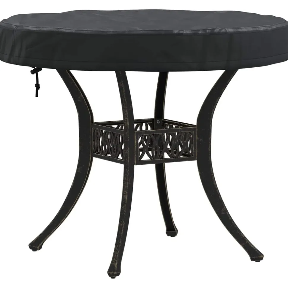 vidaXL Buiten Tafel Hoes Zwart 62 x 62 x 10 cm 420D Oxford Stof