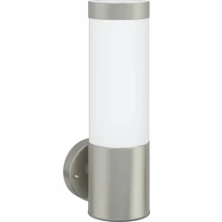 vidaXL Buiten Wandlamp Zilver 12 x 8,5 x 27 cm