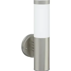 vidaXL Buiten Wandlamp Zilver 15 x 7,5 x 33 cm