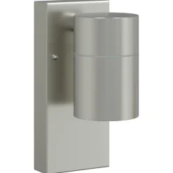 vidaXL Buiten Wandlamp Zilver 6,5 x 10,5 x 16 cm RVS en Glas