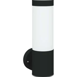 vidaXL Buiten Wandlamp Zwart 12 x 8,5 x 27 cm