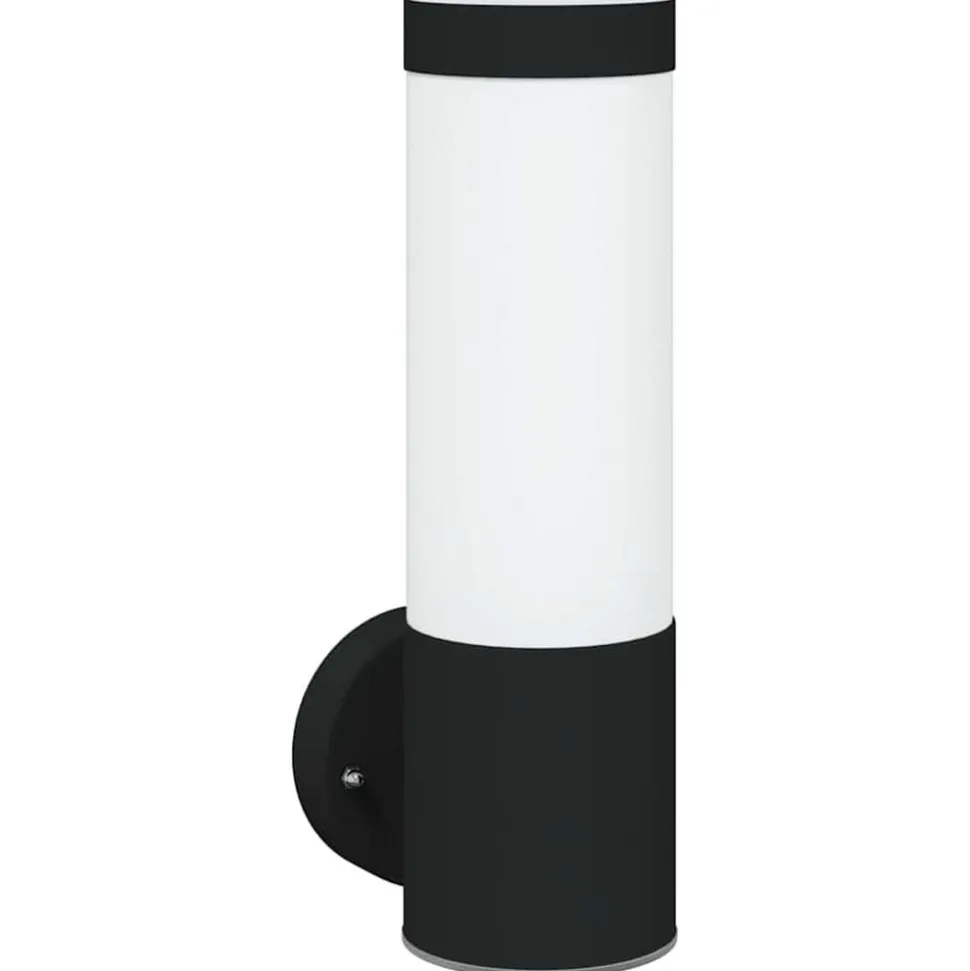 vidaXL Buiten Wandlamp Zwart 12 x 8,5 x 27 cm