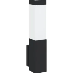 vidaXL Buiten Wandlamp Zwart 10.5 x 6 x 33 cm