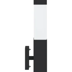 vidaXL Buiten Wandlamp Zwart 10.5 x 6 x 33 cm