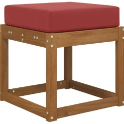 vidaXL Buiten Zitkussen Wijnrood 40 x 40 x 8 cm 100% Polyester