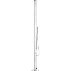 vidaXL Buitendouche 220 cm roestvrij staal
