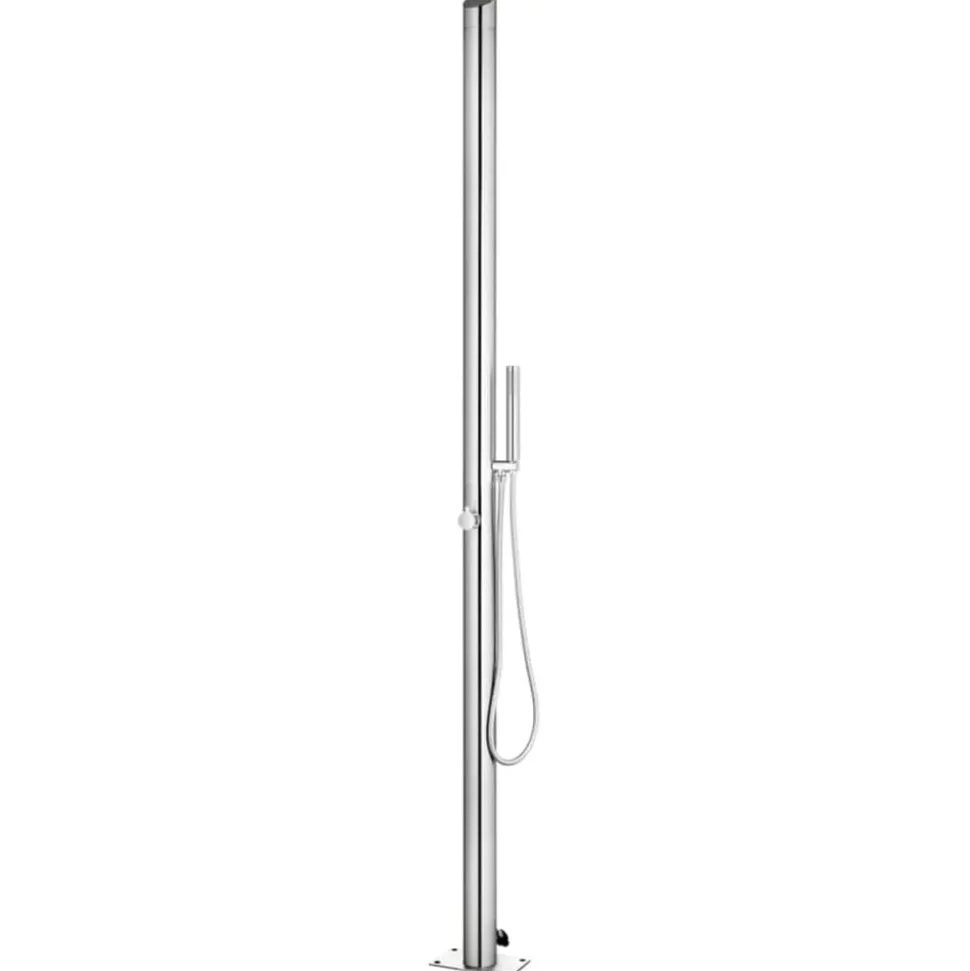 vidaXL Buitendouche 220 cm roestvrij staal