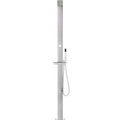 vidaXL Buitendouche 220 cm roestvrij staal