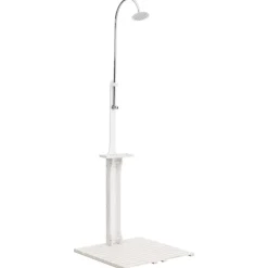vidaXL Buitendouche hout wit