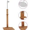 vidaXL Buitendouche 75x75x210 cm massief teakhout