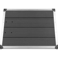 vidaXL Buitendouchebak 80x62 cm HKC roestvrij staal grijs