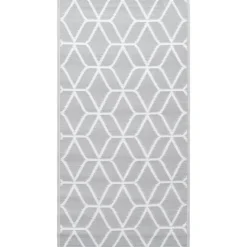 vidaXL Buitenkleed ARAKIL 80x150 cm PP grijs