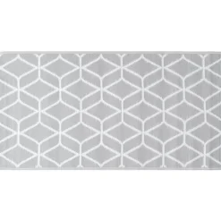 vidaXL Buitenkleed ARAKIL 80x150 cm PP grijs