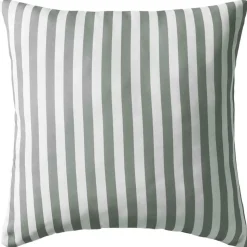 vidaXL Buitenkussens 45x45 cm gestreept grijs 2 st